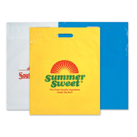 Jumbo Plastic Die Cut Bag 12x15